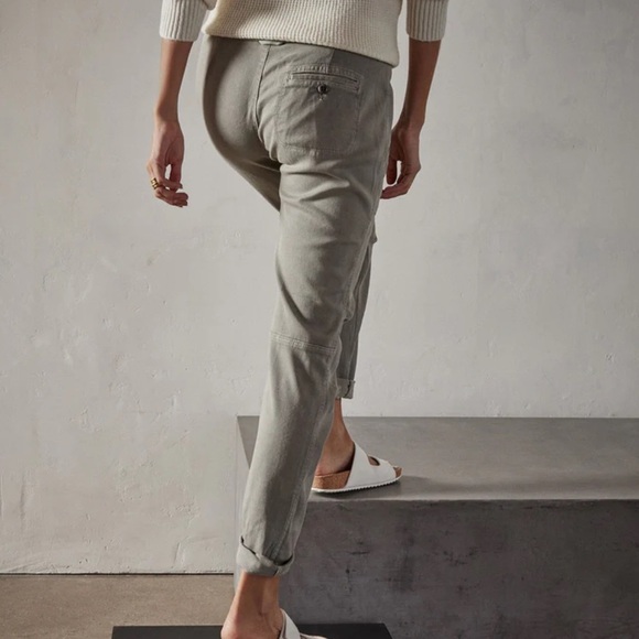 James Perse Tan Linen Soft Drape Pant Pull On with Pockets Size 3/L - Picture 8 of 13